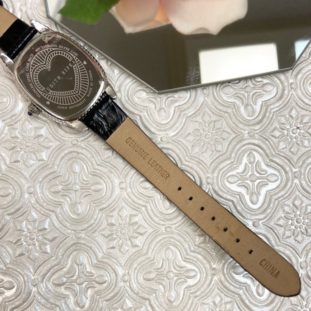 Judith Ripka Sterling Silver Heart Motif MOP Dial Ladies Dress Watch - Picture 16 of 16